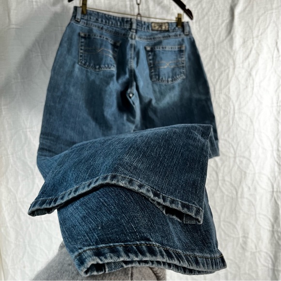 Twenty X Jackson Baggy Rise Blue Jeans Size 9/10 x 34 Western Cowgirl Denim Work - Picture 12 of 16